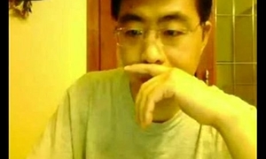1893894 unskilful chinese prepare oneself on webcam