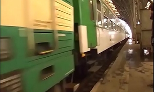 crazy unadulterated groupsex orgy in a public train